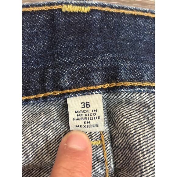 True Religion Embroidered Logo Straight Leg Baggy Jeans Pants Y2K - Men’s 38x30 - Picture 6 of 11